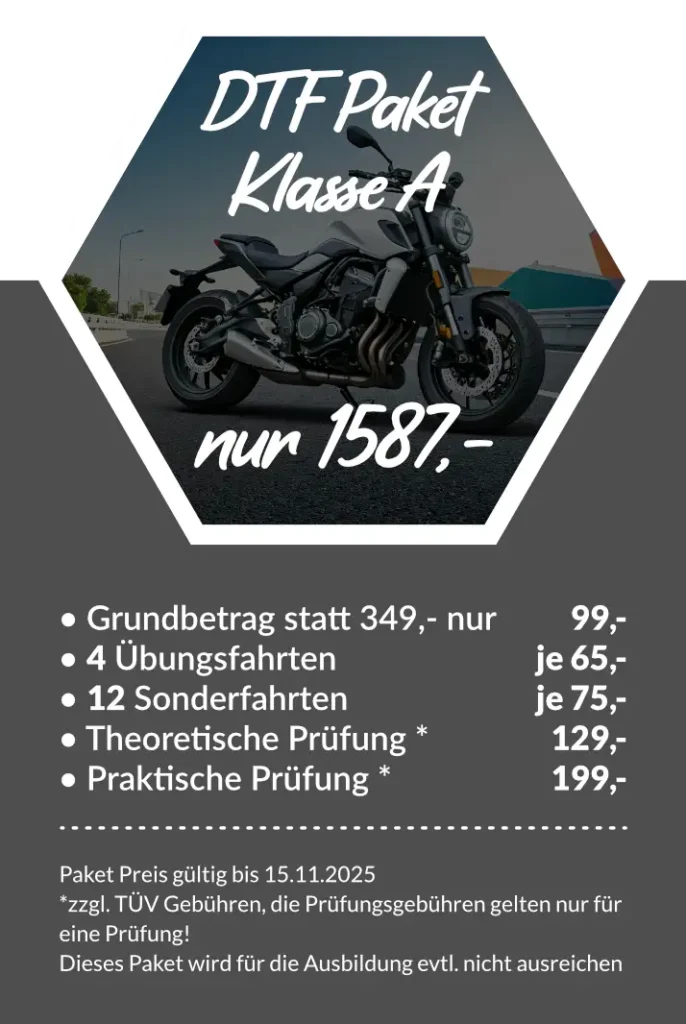 DriveTeamFahrschule Eröffnungsangebot Klasse A